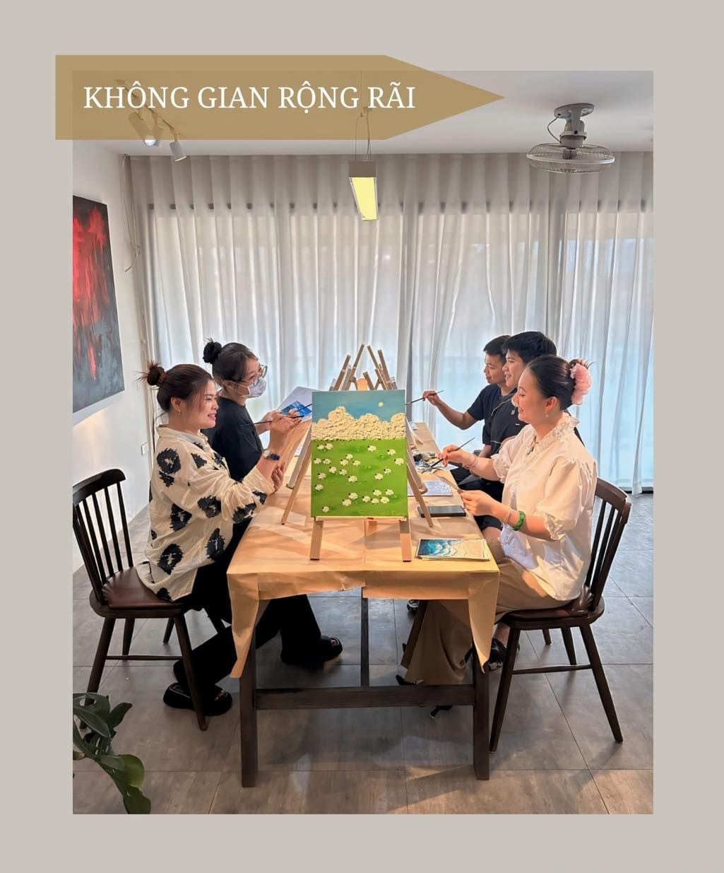 Không gian rộng rãi cho bạn tha hồ sáng tạo